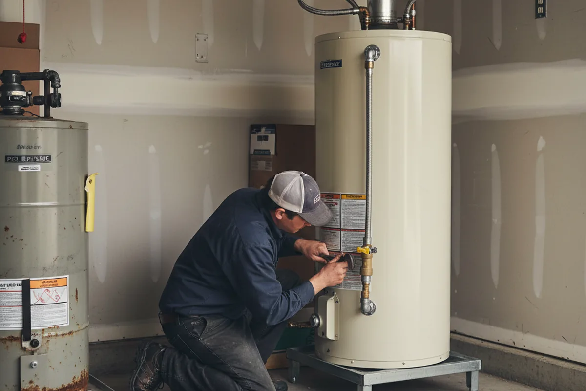 Water heater and shutoff valve replacement in Tuscaloosa