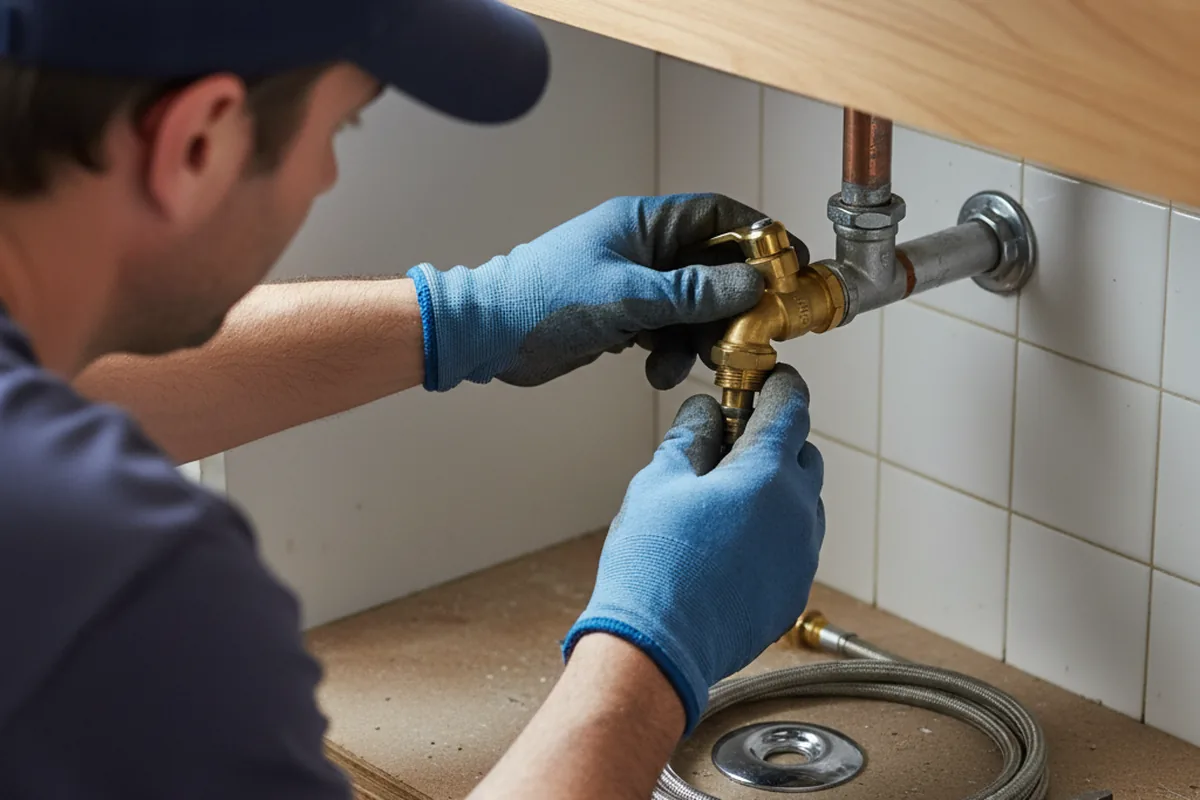 Shutoff valve and fitting work during Faucet and Fixture Repair in Tuscaloosa